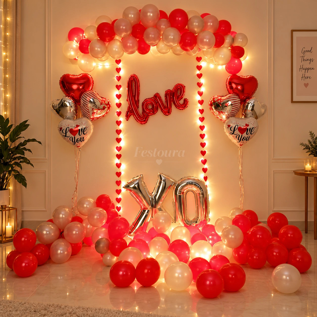 Refined Romantic Anniversary Backdrop