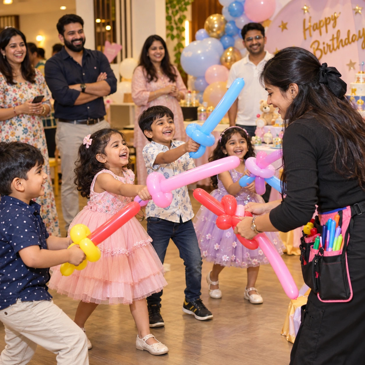 Balloon modelling For Kids Birthday Party