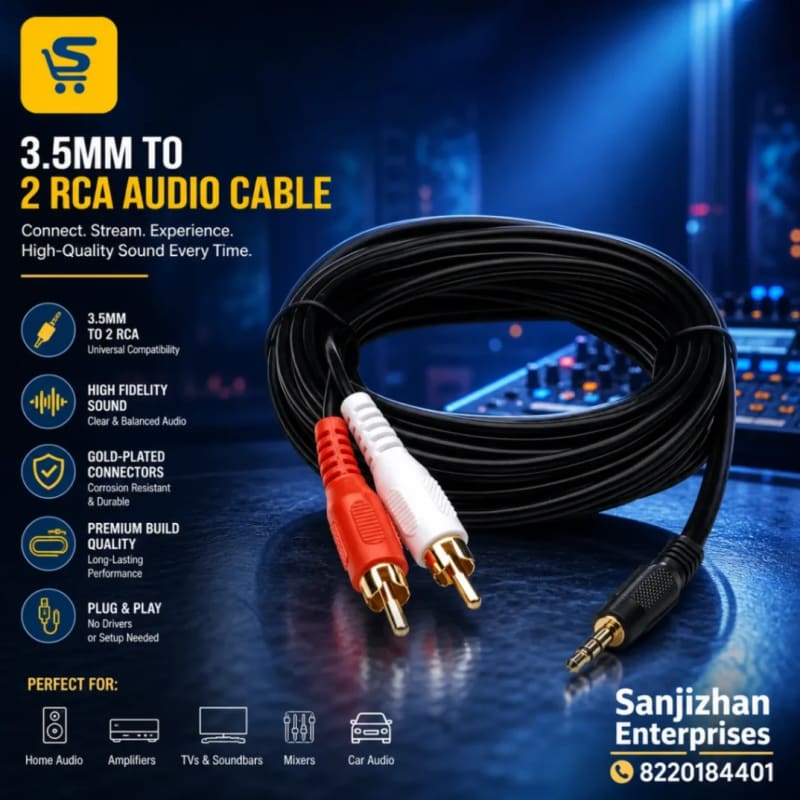Maxicom 1.5M AV Cable Audio Video