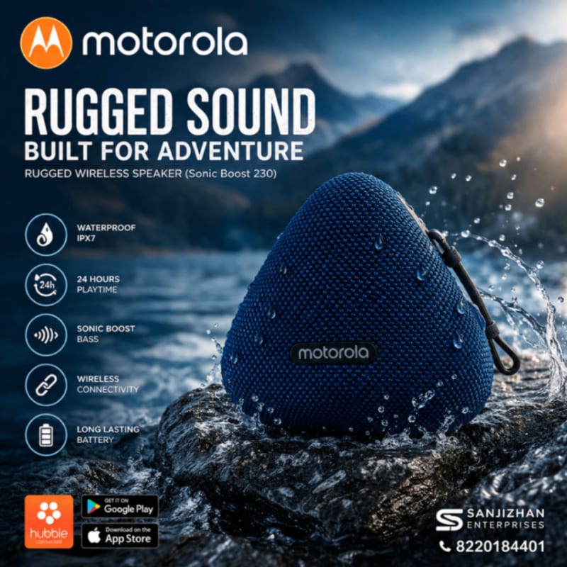 Motorola SONIC BOOST 230 – Rugged Wireless Speaker