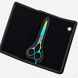 Rainbow Hair Scissors with Case