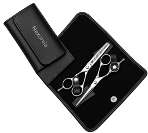 Scissors Set with Leather Case – Cutting & Thinning