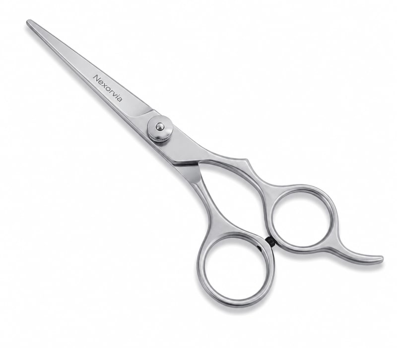 Hair Cutting Scissors – Classic Silver, with Finger Rest