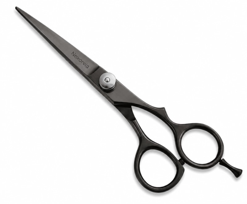 Operating Scissors – Black Coated, Straight, with Finger Rest