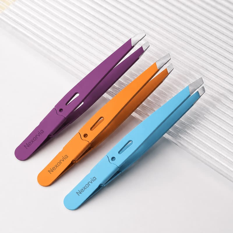 Thumb Grip Slant Tweezer
