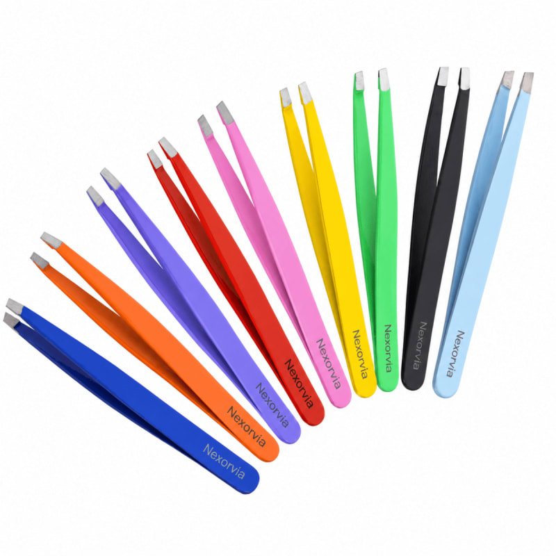 PVC-Coated Eyebrow Tweezer