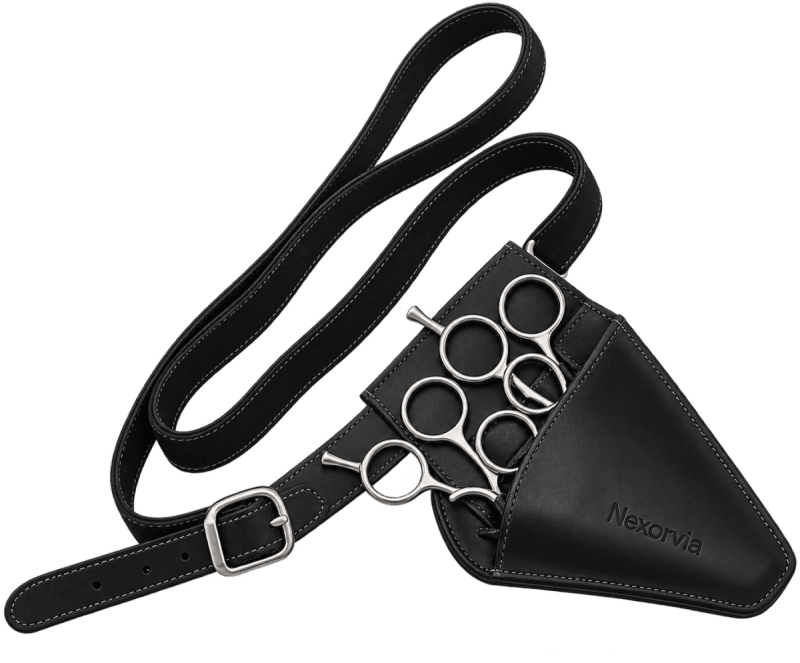 Leather Scissor Holster with Belt