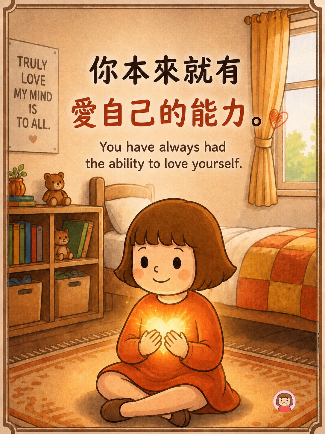 真正的愛，   會讓人回到自己