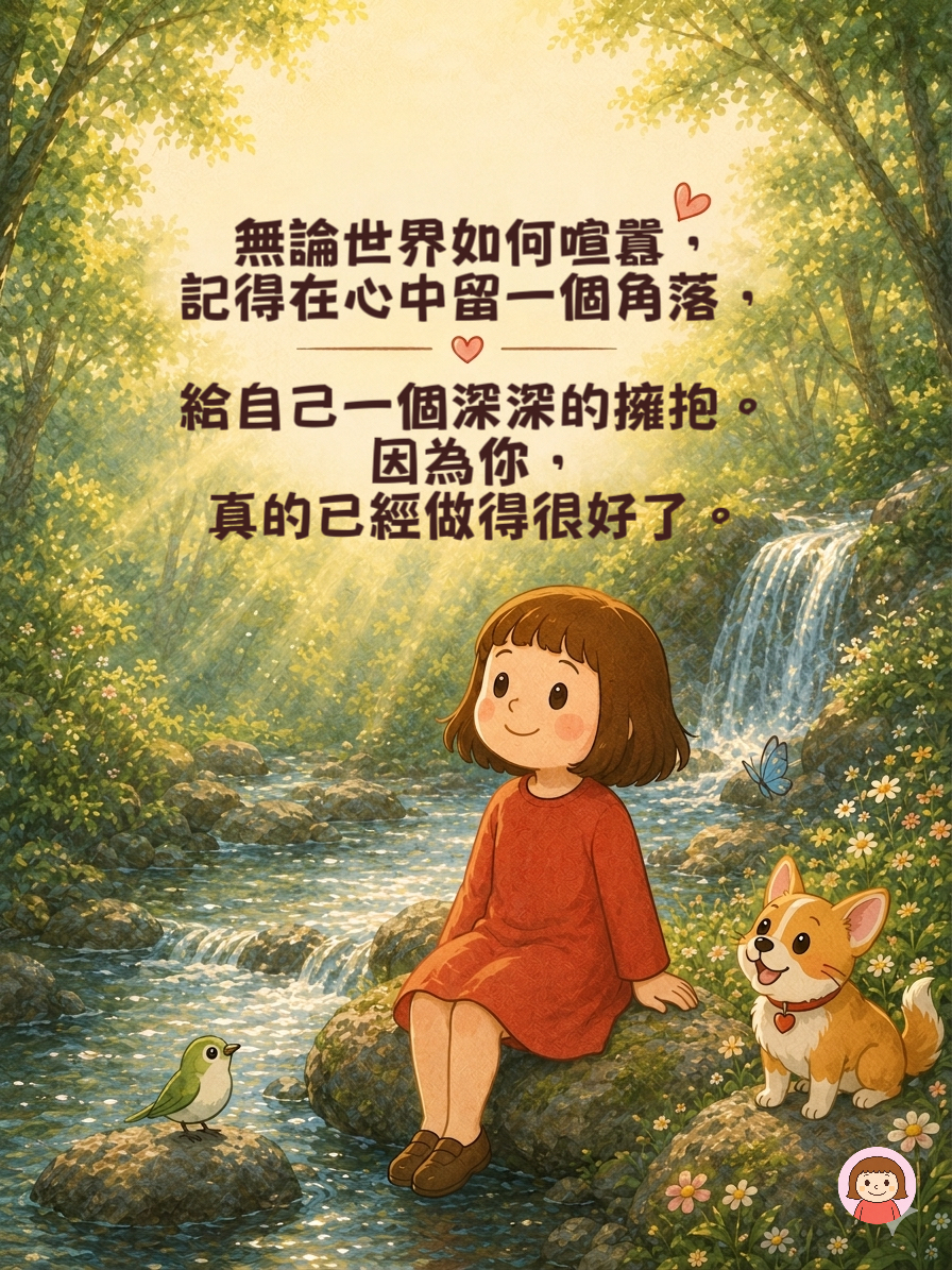 任何財富跟名利都比不上內心的富足