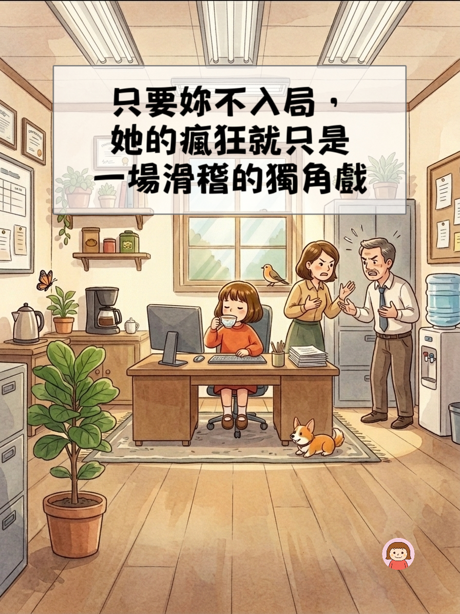 只要妳不入局，她的瘋狂就只是一場滑稽的獨角戲