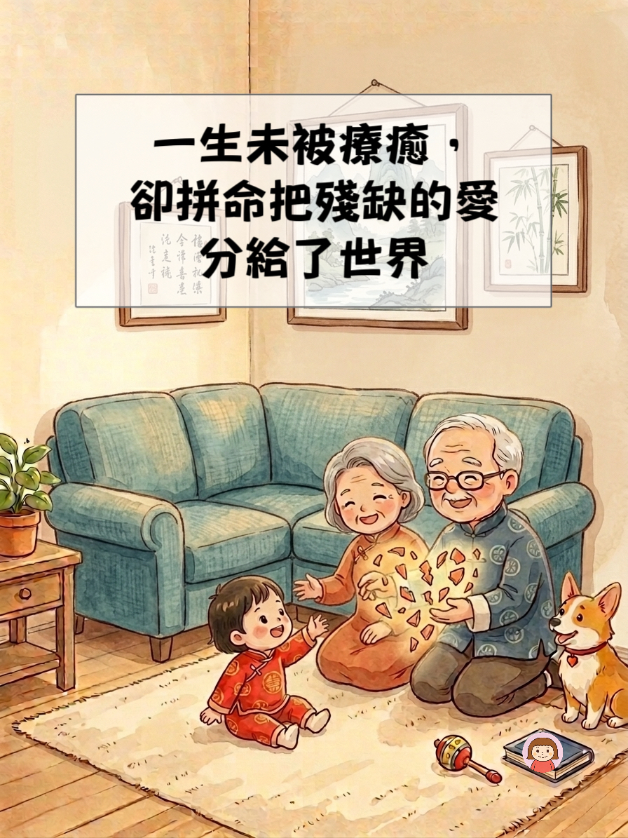 一生未被療癒，卻拼命把殘缺的愛分給了世界