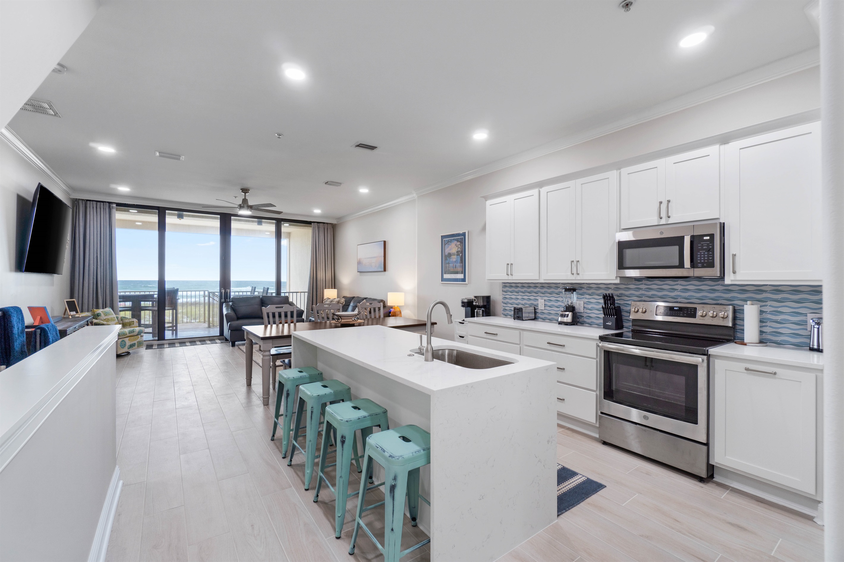 Open Concept Kitchen/Living