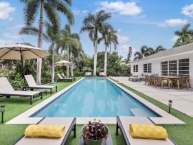 Pet-friendly inland home with resort style yard/pool