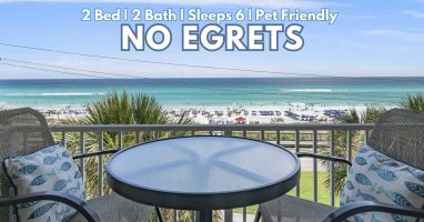 pet friendly property with a gulf view