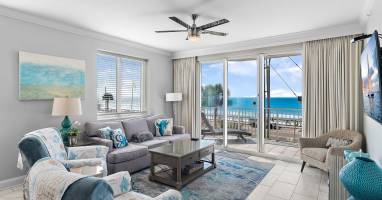 Unobstructed views of the Gulf from your private balcony