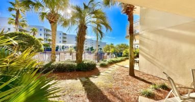Ground Level Patio at Pool