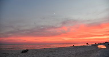 View of beach sunset from Perdido Sun Condo 906