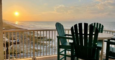 Picture yourself here having coffee at sunrise