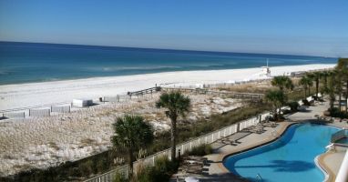This is your view from Azure 401's large, corner balcony. 