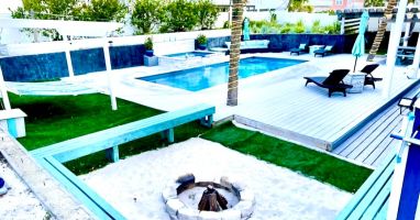 Backyard Oasis with Full Size Pool and Endless Space for Lounging and Relaxing