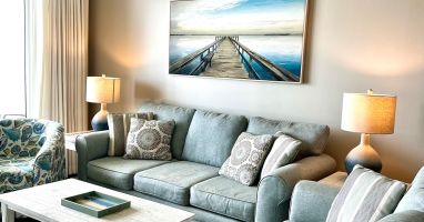 There's a seat for everyone in our Gulf front living room!