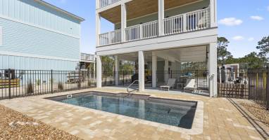 Private heated pool