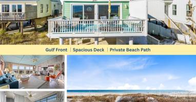 The Beach Shack: Gulf Front ¦Spacious Deck ¦Private Beach Path