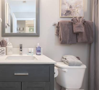 En suite bunk room bathroom