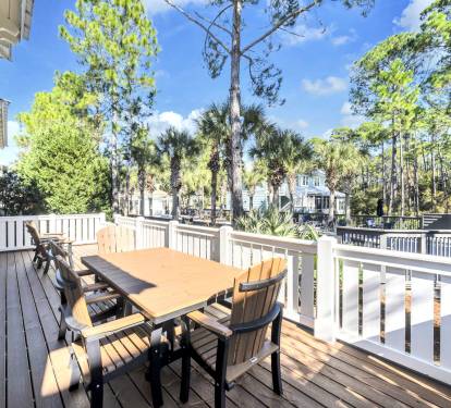 New deck built 10/25.  Overlooks the pool.  Private pool gate access directly behind the house.