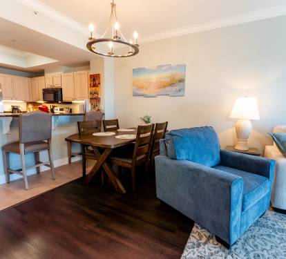 View in to Dining area/Kitchen