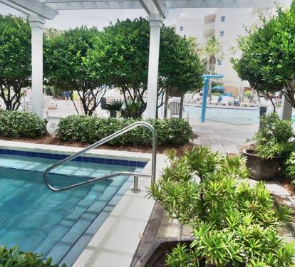 One of the 2 hot tubs here at Waterscape!