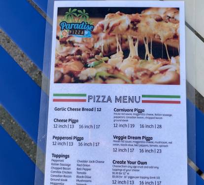 PIzza restaurant on site