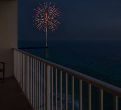 4th of July and air show views right from your private balcony