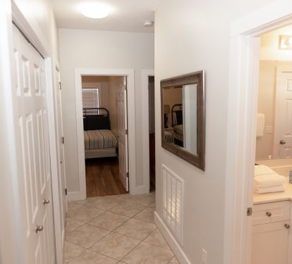 Hall with laundry area