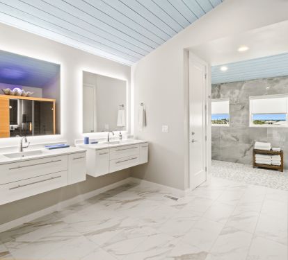 Luxury Suite Bathroom with Infrared Dry Sauna