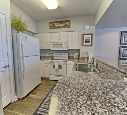 Fully equipped kitchen. Not pictured is brand new stainless steel appliances!
