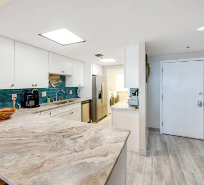 Fully stocked kitchen with  cooking utensils and cookware needed for your stay