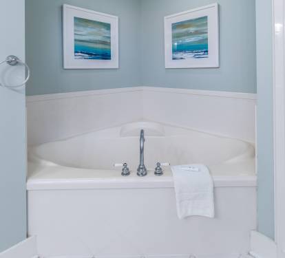 Spa like amenities add the “cherry on top” to your vacation! 