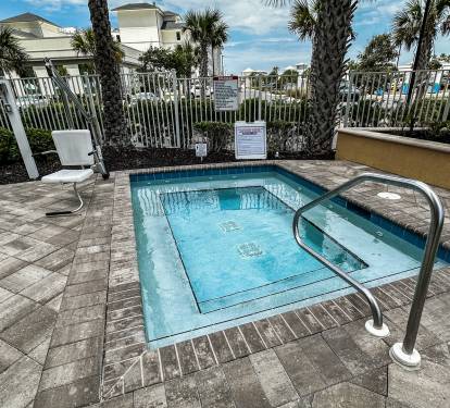 THE JACUZZI WITH A HANDICAP LIFT