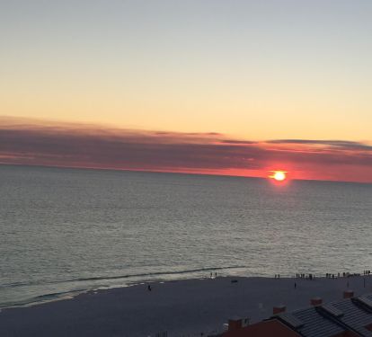 Breathtaking sunset views from balcony!