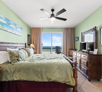 View of the ocean, access to balcony from the master