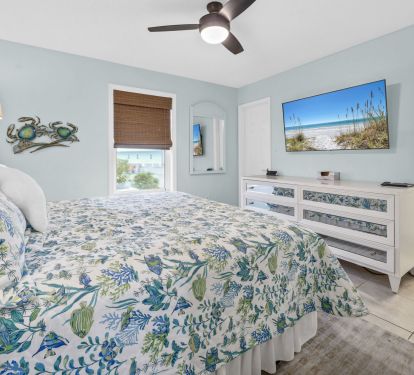 Comfortable king bed in the master bedroom