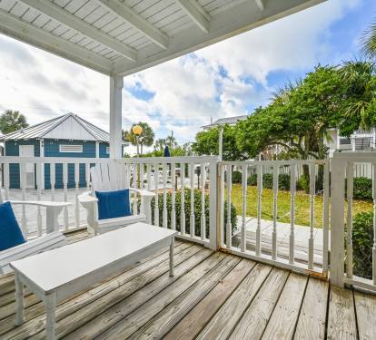 Enjoy chilling in the Adirondack chairs, while the steaks are grilling!