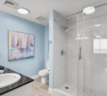 Ensuite with new shower