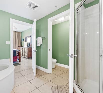 Master with separate toilet area