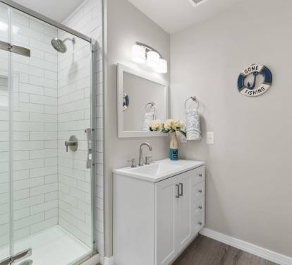Shower & Sink Off Guest Bedroom 1