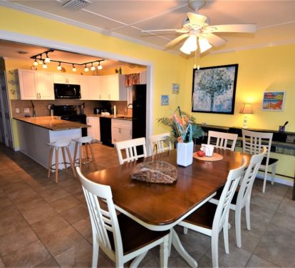 Open Dining Room and Kitchen