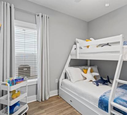 [Bedroom #3] Bunk beds with trundle