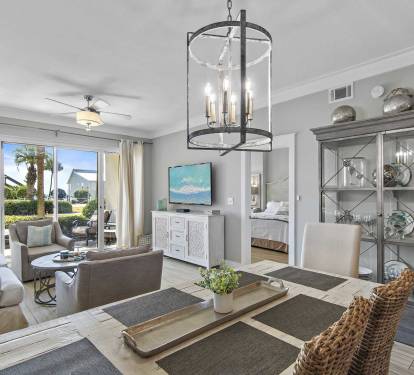 Comfort Meets Style - Plush seating, natural light, and beachy vibes set the tone for your Destin vacation.