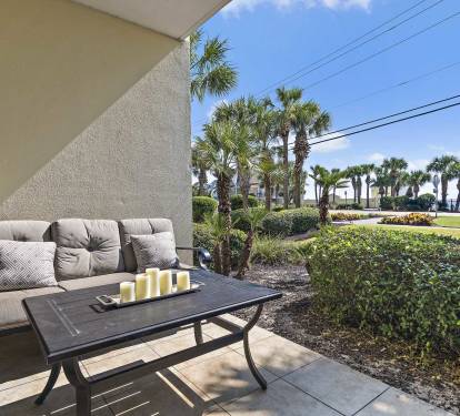 Private Patio Space - Enjoy your morning coffee with Gulf breezes and coastal views.